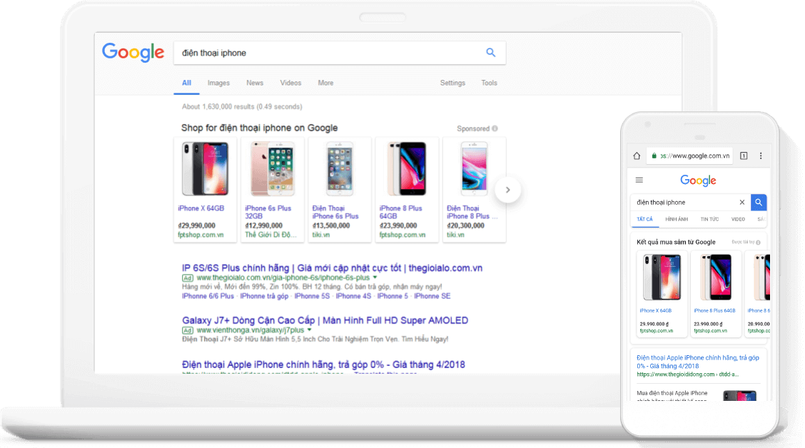 Quảng cáo google Shopping
